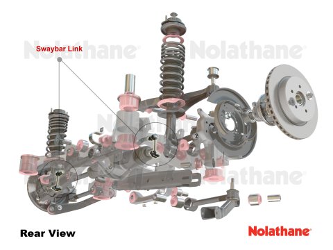 Paire de biellettes de barre stabilisatrice arrière Pajero 3 et 4 V60 V80