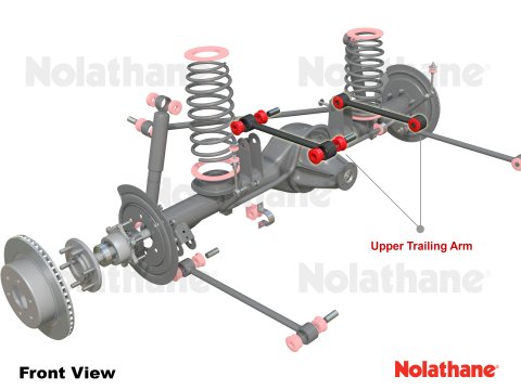 Paire tirants supérieurs renforcés réglables Nolathane pour HDJ80