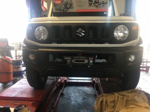 Platine de treuil intégrée au pare-chocs d'origine pour Suzuki Jimny après 2018 N4-Offroad