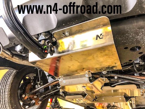 Ski protection pare-chocs arrière aluminium 6mm Dacia Duster 4x4 2017-2023 avec AdBlue N4-Offroad