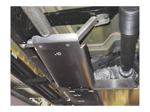 Ski de protection de silencieux central en aluminium de 6mm pour Jeep Wrangler JL V6 et 2.0L essence 5 portes N4-Offroad