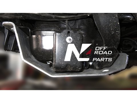 Ski de protection de réservoir AdBlue et silencieux arrière en aluminium de 6mm pour Jeep Wrangler JL 2.2 Diesel N4-Offroad