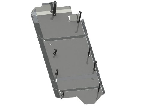Ski de protection de réservoir et AdBlue en aluminium de 5mm pour Volkswagen Transporter T6 T6.1 avant 2021 N4-Offroad