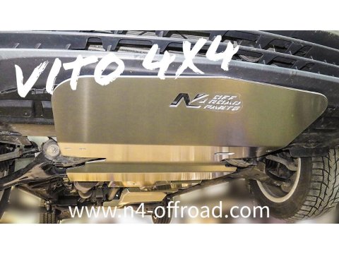 Ski de protection avant en aluminium de 6mm pour Mercedes Vito Viano 4x4 W447 N4-Offroad