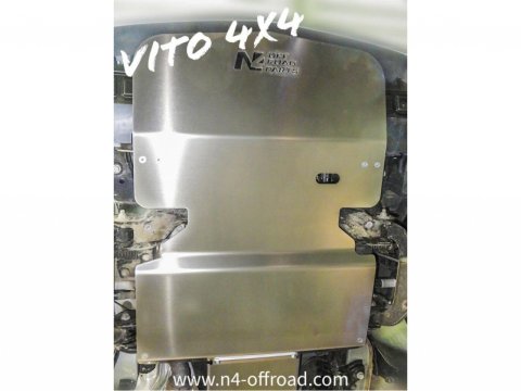 Ski de protection avant en aluminium de 6mm pour Mercedes Vito Viano 4x4 W447 N4-Offroad