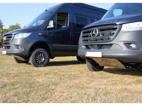 Ski protection avant aluminium 8mm Mercedes Sprinter 4x4 W906 W907 N4-Offroad