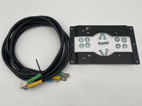 Kit support spécifique de fixation déport 1.5 mètres pour boitier relais de treuil Warn VR Evo Zeon Tabor N4-Offroad