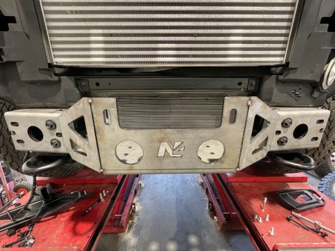 Platine de treuil intégrée au pare-chocs d'origine pour Ford Ranger Raptor 2019->2023