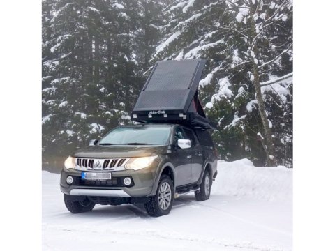 Hardtop Explorer noir lisse Mitsubishi L200 / Fiat Fullback 2016+ double cabine Alu-Cab