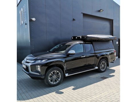 Hardtop Explorer noir strié Mitsubishi L200 / Fiat Fullback 2016+ double cabine Alu-Cab
