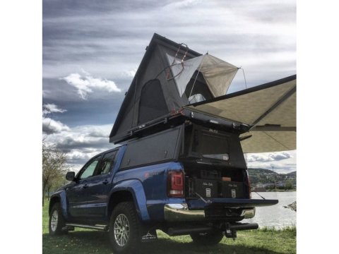Hardtop Adventure noir lisse Volkswagen Amarok 2010-2022 double cabine Alu-Cab