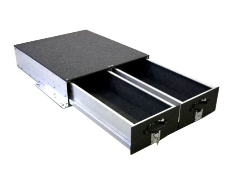 Tiroirs double 750 mm Alu-Cab