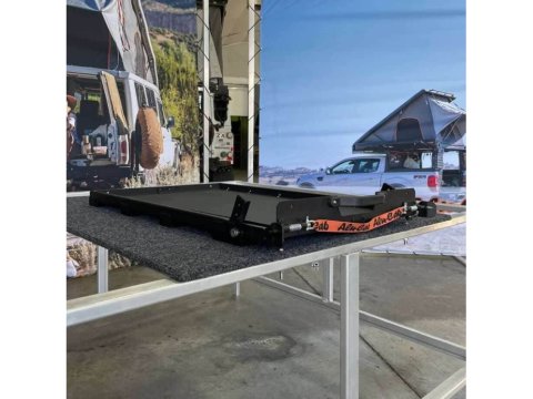 Plateau coulissant basculant pour réfrigérateur 80L Alu-Cab