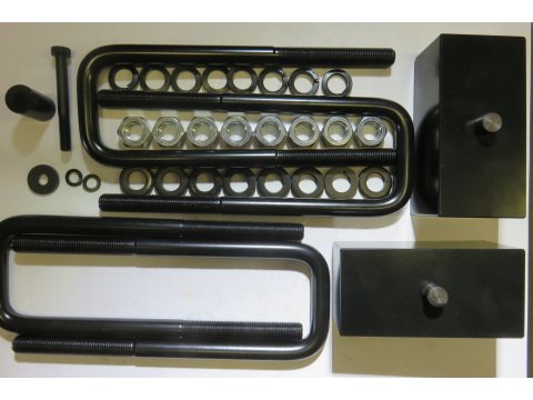 Paire de cales de lames de suspension 45mm Hilux Vigo Revo et Dmax 2012-2020