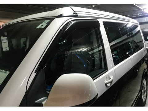 Jeu de 2 déflecteurs de vitre avant pour VW Transporter T5 T6 T6.1 - montage collé
