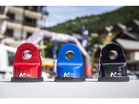 Arrêt de corde 8T en aluminium anodisé rouge pour fixation manille N4-Offroad