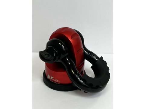 Arrêt de corde 8T en aluminium anodisé rouge pour fixation manille N4-Offroad