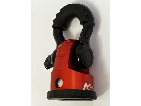 Arrêt de corde 8T en aluminium anodisé rouge pour fixation manille N4-Offroad