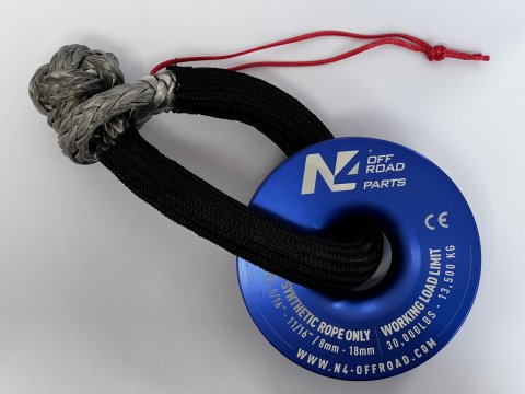 Anneau de treuillage 13.5T en aluminium anodisé bleu N4-Offroad