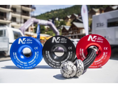 Anneau de treuillage 13.5T en aluminium anodisé bleu N4-Offroad