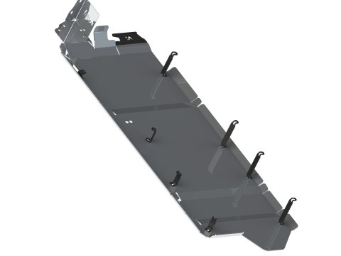 Ski réservoir carburant + adblue + webasto en aluminium de 5mm Volkswagen Transporter T6/T6.1 N4-Offroad