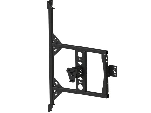 Porte roue de secours en inox sur porte arrière gauche Fiat Ducato-Campeo N4-Offroad