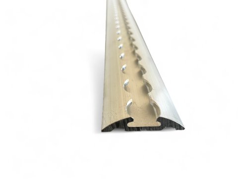 Rail arrimage Aero semi circulaire aluminium anodise 2000m
