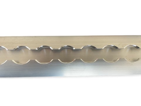 Rail arrimage Aero semi circulaire aluminium anodise 1000mm