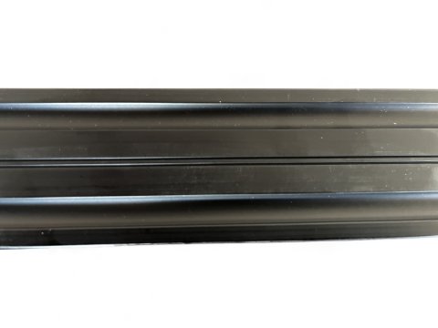 Rail arrimage Aero semi circulaire aluminium anodise noir 1000mm