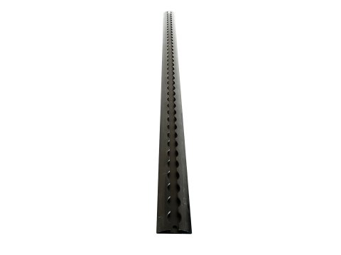 Rail arrimage Aero semi circulaire aluminium anodise noir 1000mm