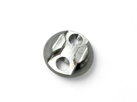 Plaquette simple ancrage Aero aluminium anodise
