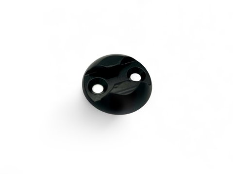 Plaquette simple ancrage Aero aluminium anodise noir