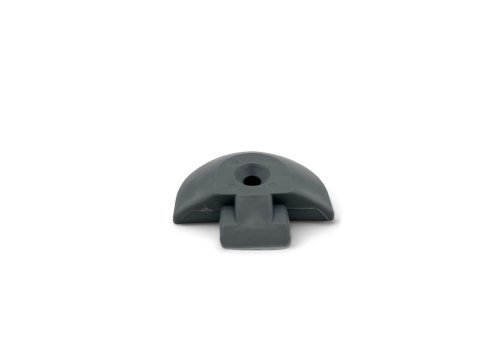 Embout plastique gris pour rail Aero semi circulaire