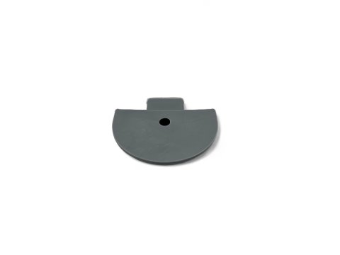 Embout plastique gris pour rail Aero semi circulaire