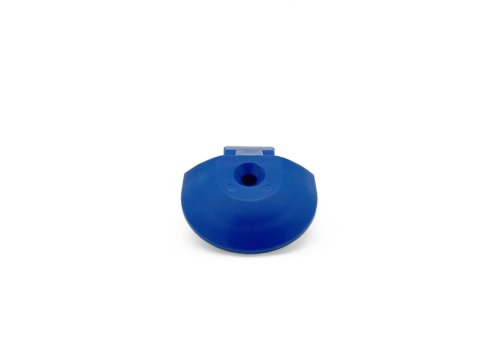 Embout plastique bleu pour rail Aero semi circulaire