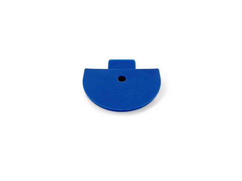 Embout plastique bleu pour rail Aero semi circulaire