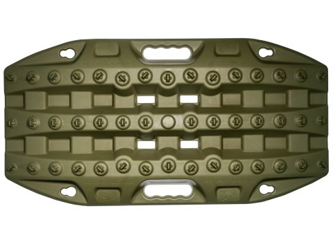 Plaque à sable Maxtrax Mini + Jaxbase vert olive - Le set