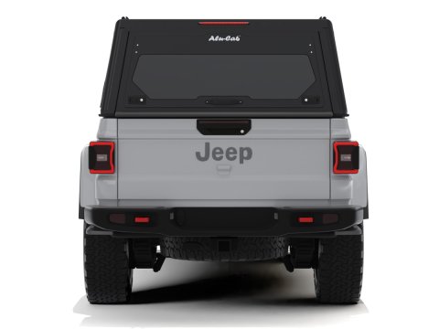 Hardtop Contour noir/ lisse avec fenêtre latérale pour Jeep Gladiator 2019+ Alu-Cab