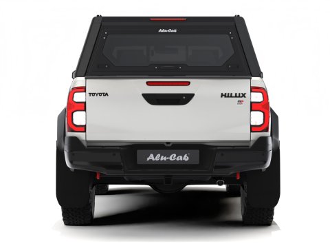 Hardtop Contour noir/ lisse sans fenêtre latérale pour Toyota Hilux Revo 2016+ double cabine Alu-Cab