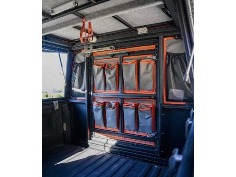 Sacs en toile coté porte hardtop camper Alu-Cab