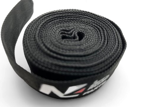 Protection de corde synthétique coté crochet de treuil noire 12mm x 3M N4-Offroad
