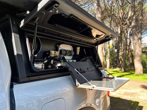 Ensemble de cuisine complet 1250mm avec compartiments latéral pour hardtop Contour Alu-Cab