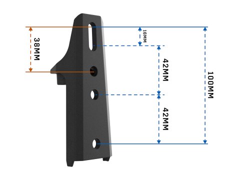 Support de auvent démontage rapide Stow It de Rhino Rack - pack de 2