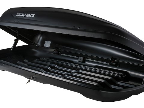 MasterFit Roof Box 370L (Black) Rhino Rack