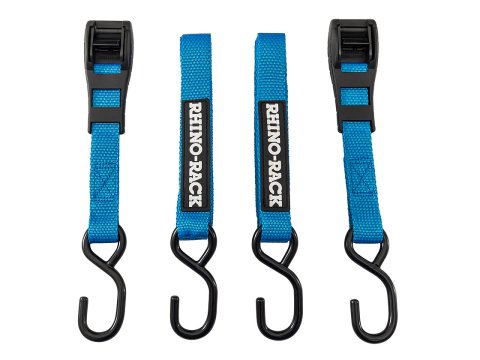 Paire sangles à came bleue 3m avec crochets Rhino Rack