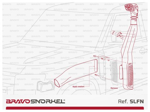 Snorkel Bravo pour Land Rover Defender II (2019+)