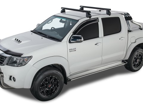 Kit 2 barres de toit Heavy Duty noire 1375mm série 2500 Toyota Hilux Vigo 2005-2015