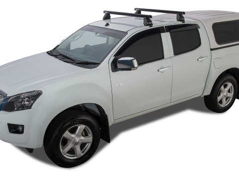 Kit 2 barres de toit Heavy Duty noire 1375mm série 2500 Isuzu D-Max Gen II TF (SX) 2016-2020