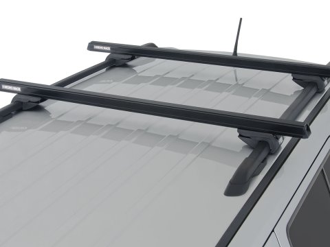 Kit 2 barres de toit noire HD 1250mm pieds CXB Heavy Duty