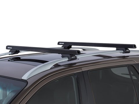 Kit 2 barres de toit noire HD 1250mm pieds CXB Heavy Duty